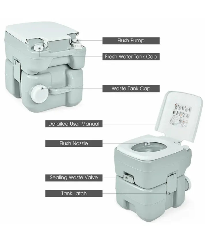 Outdoor Portable Toilet for Children and Adults for Tours, Vacations and Outings