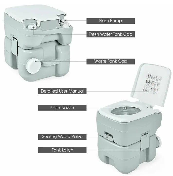 Outdoor Portable Toilet for Children and Adults for Tours, Vacations and Outings