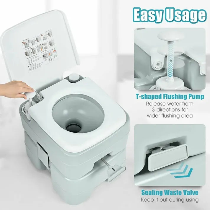 Outdoor Portable Toilet for Children and Adults for Tours, Vacations and Outings