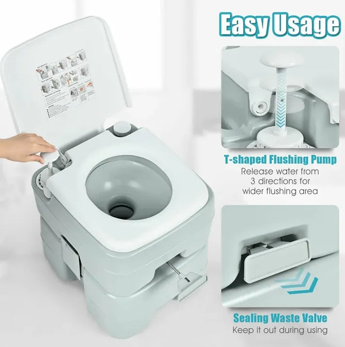 Outdoor Portable Toilet for Children and Adults for Tours, Vacations and Outings