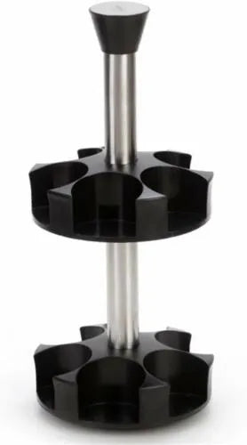 12 Piece Double Layer Spice Rack Set with 360° Rotation, Odourless, Eco-friendly Material, Dust-Inse
