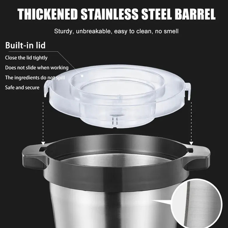 Powerful 6L 200W Electric Food Processor Grinder Blender Mixer Chopper for Meat, Fruits, Vegetables