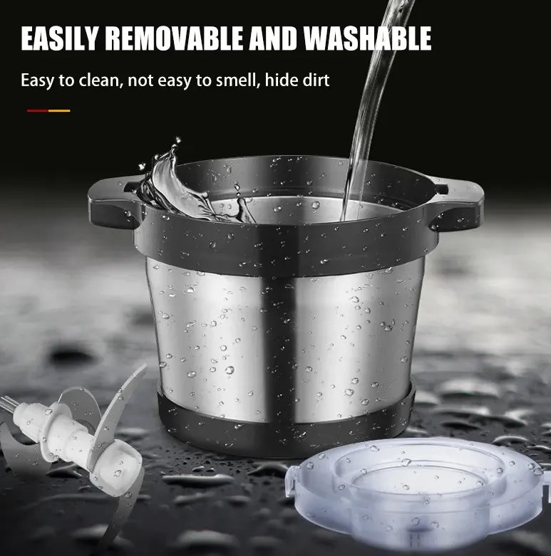Powerful 6L 200W Electric Food Processor Grinder Blender Mixer Chopper for Meat, Fruits, Vegetables