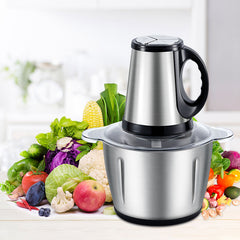 Powerful 2L 200W Electric Food Processor Grinder Blender Mixer Chopper for Meat, Fruits, Vegetables