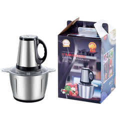 Powerful 2L 200W Electric Food Processor Grinder Blender Mixer Chopper for Meat, Fruits, Vegetables