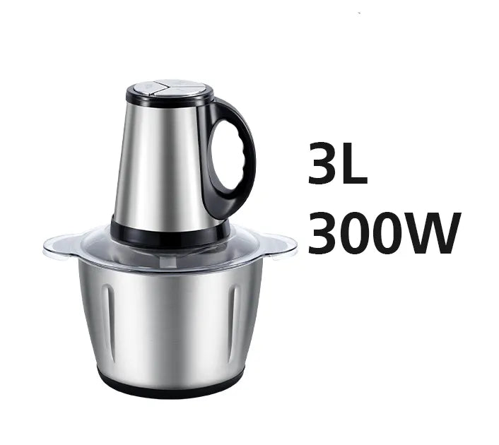 Powerful 3L 300W Electric Food Processor Grinder Blender Mixer Chopper for Meat, Fruits, Vegetables