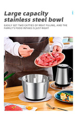Powerful 3L 300W Electric Food Processor Grinder Blender Mixer Chopper for Meat, Fruits, Vegetables