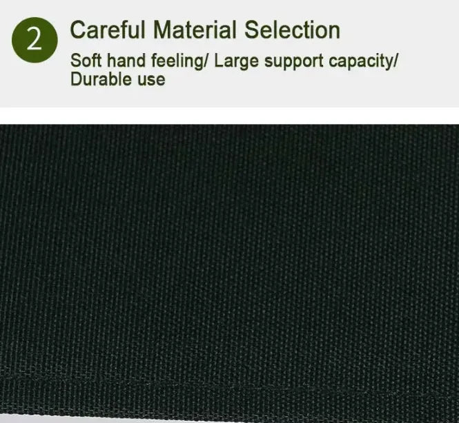 Portable Foldable Double Seat Chair with Backrest for Outdoor, Patios, Garden, Beach & Camping