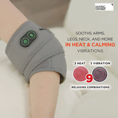 Calming Heat Massaging Flexi Wrap - Adjustable Electric Wrap Massager with Heat and Vibrations