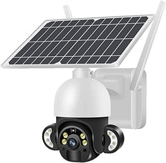 4G Solar 2MP PTZ Outdoor Camera with Full Color Night Vision, Motion Detection Alarm & Light & 2-Way Audio