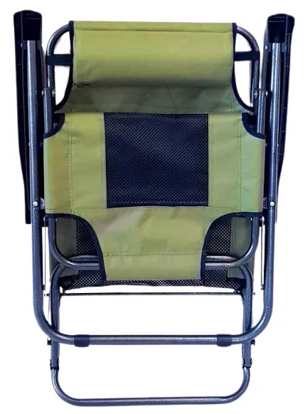 Stylish Portable Folding Gravity Lounge Chair with Dual Positions for Home & Beach