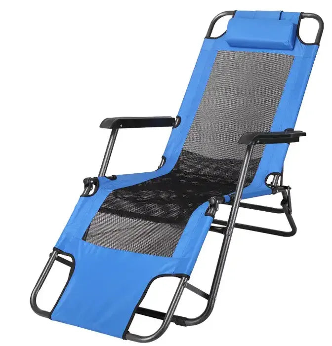 Stylish Portable Folding Gravity Lounge Chair with Dual Positions for Home & Beach