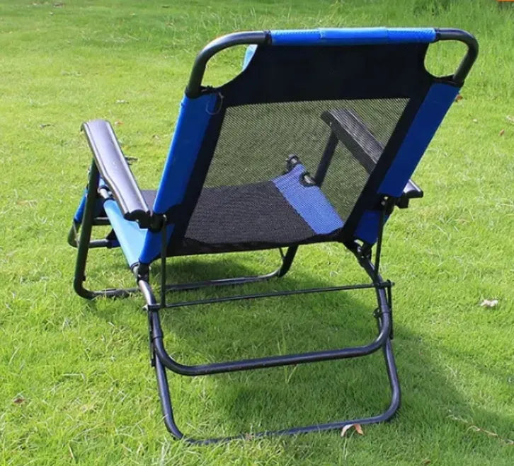 Stylish Portable Folding Gravity Lounge Chair with Dual Positions for Home & Beach