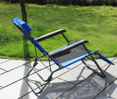 Stylish Portable Folding Gravity Lounge Chair with Dual Positions for Home & Beach