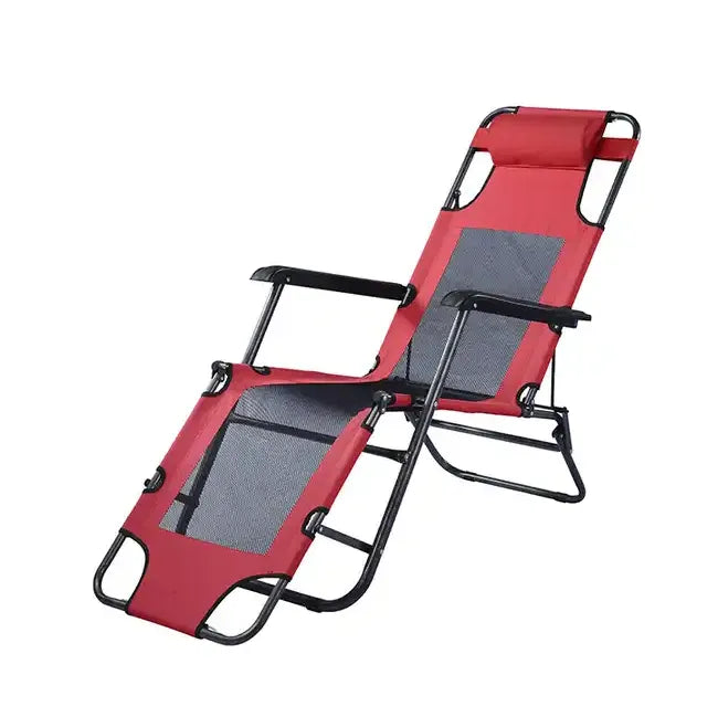 Stylish Portable Folding Gravity Lounge Chair with Dual Positions for Home & Beach