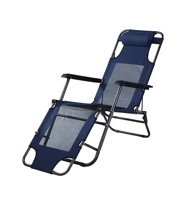Stylish Portable Folding Gravity Lounge Chair with Dual Positions for Home & Beach