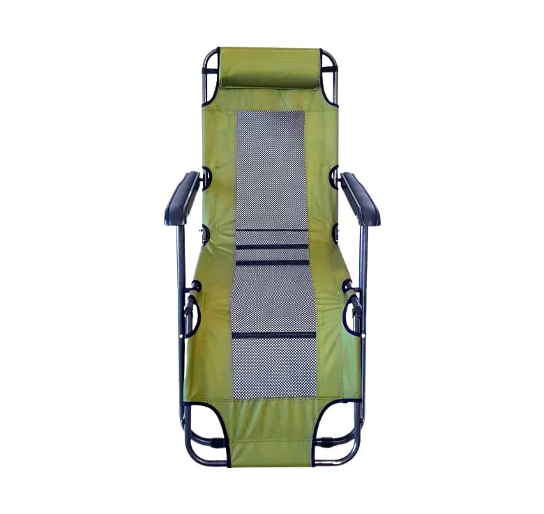 Stylish Portable Folding Gravity Lounge Chair with Dual Positions for Home & Beach