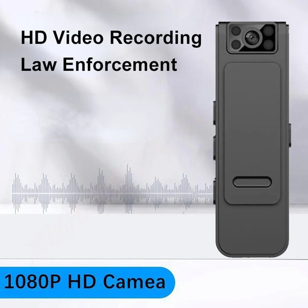 Compact Multipupose Wireless Body Camera with 1080p HD Video and Photo Capture