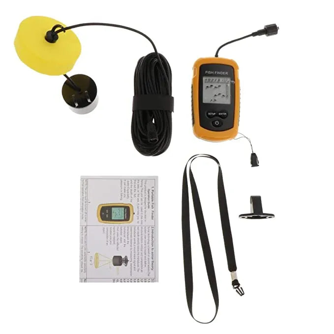Portable High Accuracy Fish Finder & Detector upto 100m Depth - 25ft cable