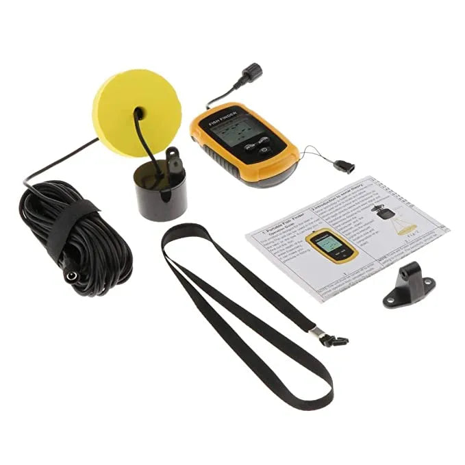 Portable High Accuracy Fish Finder & Detector upto 100m Depth - 25ft cable