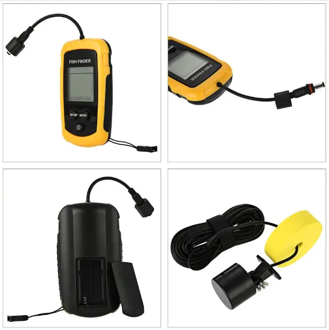 Portable High Accuracy Fish Finder & Detector upto 100m Depth - 25ft cable