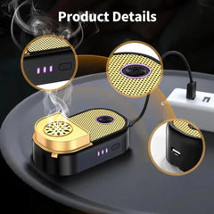 Portable Mini Bukhoor Burner & Incense Aroma Diffuser with Blower Fan - Rechargeable