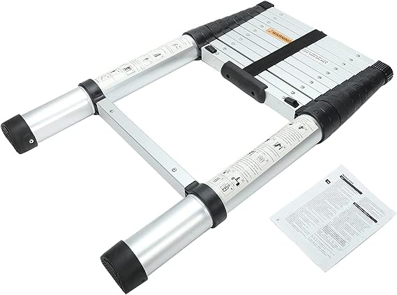 3.8 meter Telescopic Folding Ladder with Lightweight Aluminium Design and Easy-to-Use Locking Mechanism