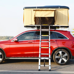 3.8 meter Telescopic Folding Ladder with Lightweight Aluminium Design and Easy-to-Use Locking Mechanism