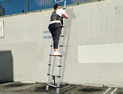 3.8 meter Telescopic Folding Ladder with Lightweight Aluminium Design and Easy-to-Use Locking Mechanism