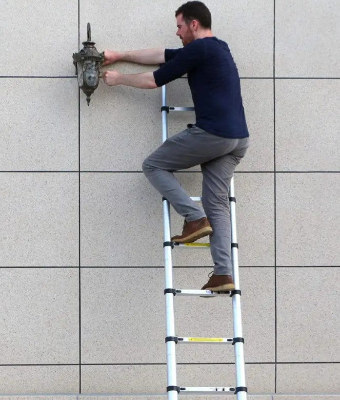 3.8 meter Telescopic Folding Ladder with Lightweight Aluminium Design and Easy-to-Use Locking Mechanism