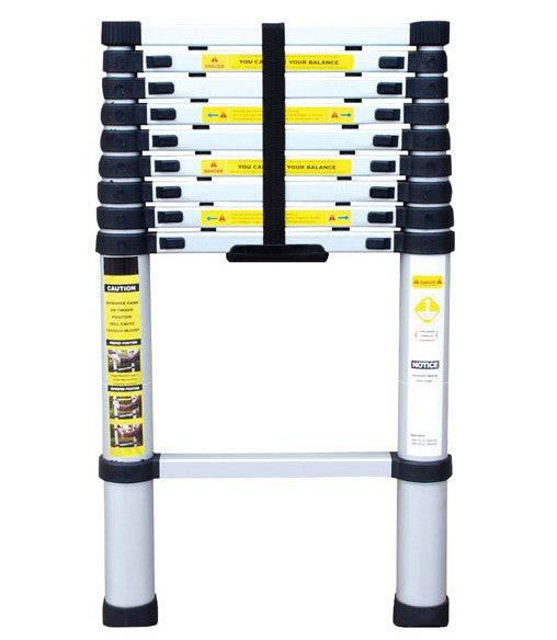 3.8 meter Telescopic Folding Ladder with Lightweight Aluminium Design and Easy-to-Use Locking Mechanism