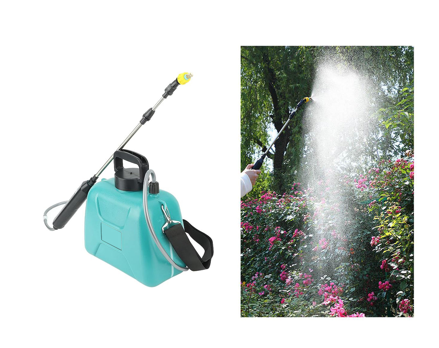 Smart 4L Electric Pump Sprayer for All-Purpose Garden and Home Care - USB Rechargeable & Telescopic Rod