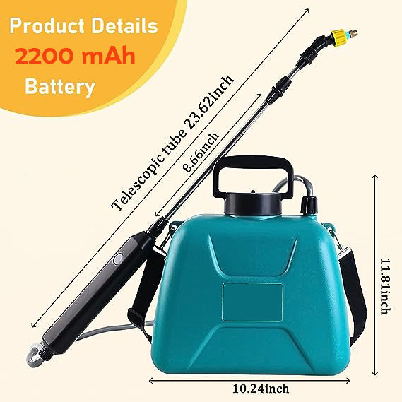 Smart 4L Electric Pump Sprayer for All-Purpose Garden and Home Care - USB Rechargeable & Telescopic Rod