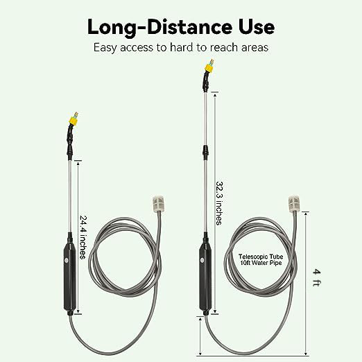Smart 4L Electric Pump Sprayer for All-Purpose Garden and Home Care - USB Rechargeable & Telescopic Rod