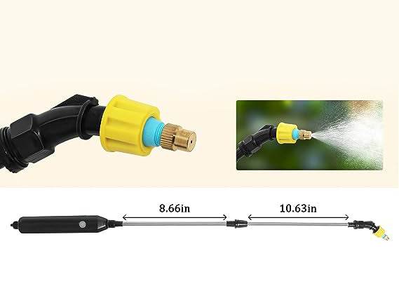 Smart 4L Electric Pump Sprayer for All-Purpose Garden and Home Care - USB Rechargeable & Telescopic Rod