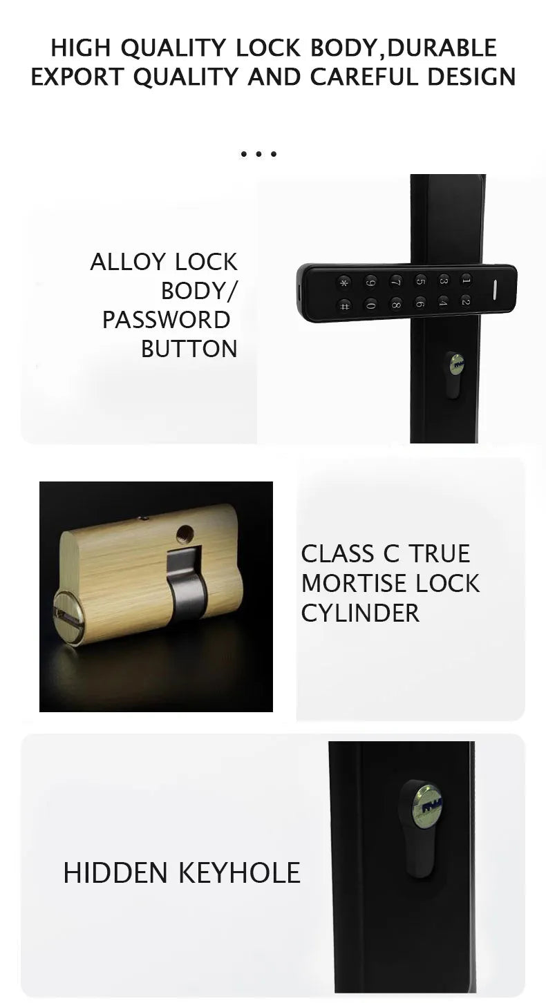 Smart Numeric Keypad Door Lock - Battery Operated