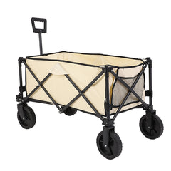 All-Terrain Foldable Camping Cart Wagon with 360° Tank Wheels & 200L Capacity