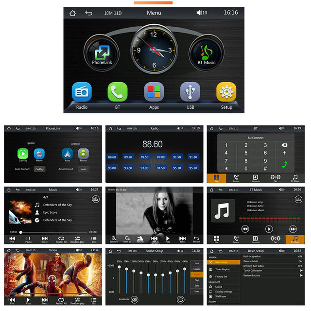 All-in-One Smart 7â IPS Touchscreen Portable Car Media Player with Advanced Vehicle Infotainment System, Wireless iOS & Android Auto Support