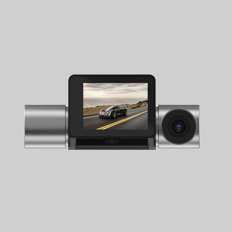3-Lens Touch Screen 4K Dash Cam with WIFI & ADAS