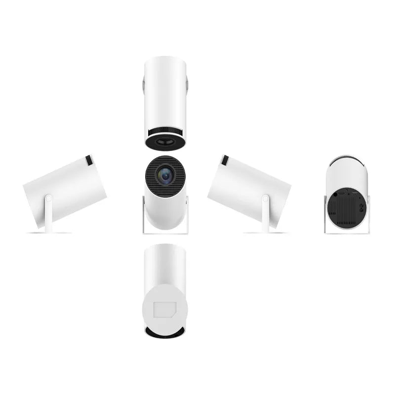 Mini Portable HD Smart Projector with Dual-Band WiFi, Remote Control Operation, Auto Keystone & 130" Display