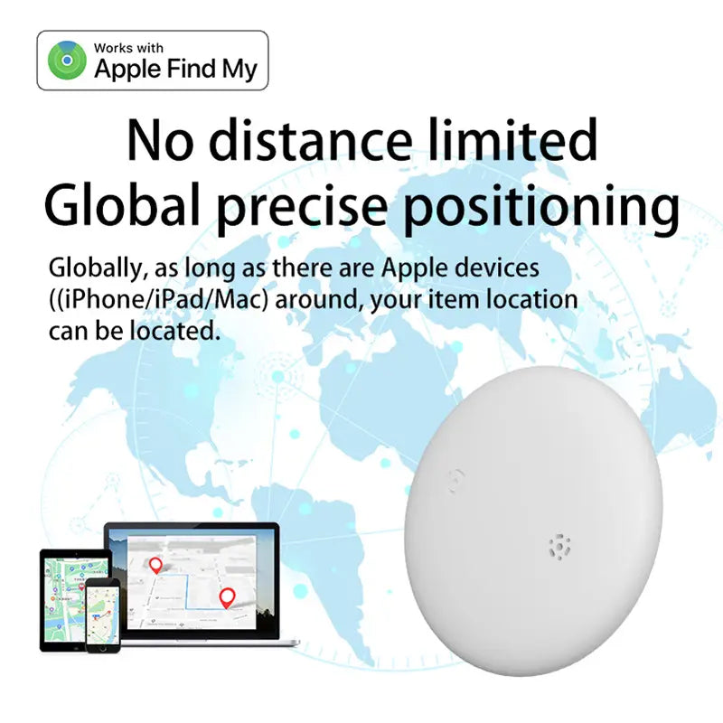 Rexzol Smart Bluetooth Tracker Key Tag for iOS Devices & IP68 Waterproofing with Global Positioning with Apple Find My App
