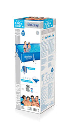 Bestway Steel Pro Above Ground Swimming Pool with Corrosion Resistant Frame - 3m x 2.01m x 66cm