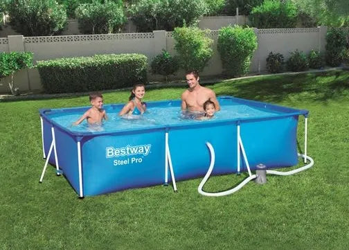 Bestway Steel Pro Above Ground Swimming Pool with Corrosion Resistant Frame - 3m x 2.01m x 66cm