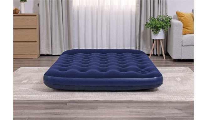 Bestway Double Air Mattress Bed with Built-in Foot Pump for Indoor and Outdoor Use - 1.91 m x 1.37 m x 28 cm