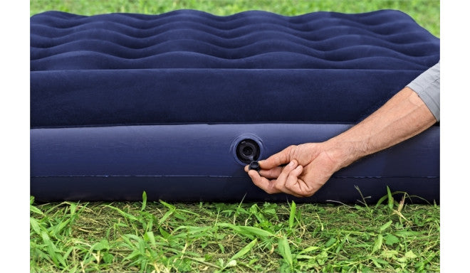 Bestway Double Air Mattress Bed with Built-in Foot Pump for Indoor and Outdoor Use - 1.91 m x 1.37 m x 28 cm