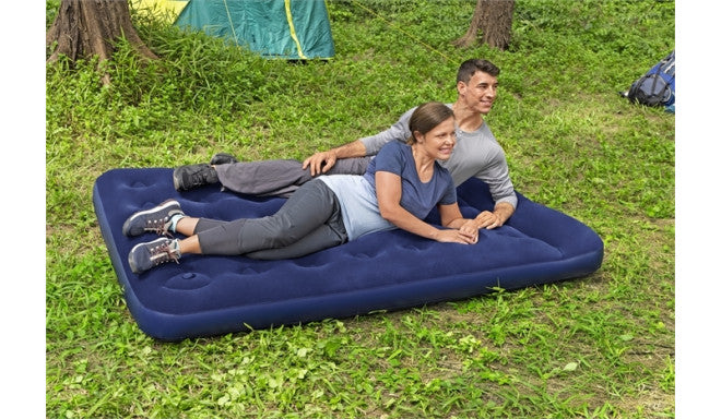 Bestway Double Air Mattress Bed with Built-in Foot Pump for Indoor and Outdoor Use - 1.91 m x 1.37 m x 28 cm