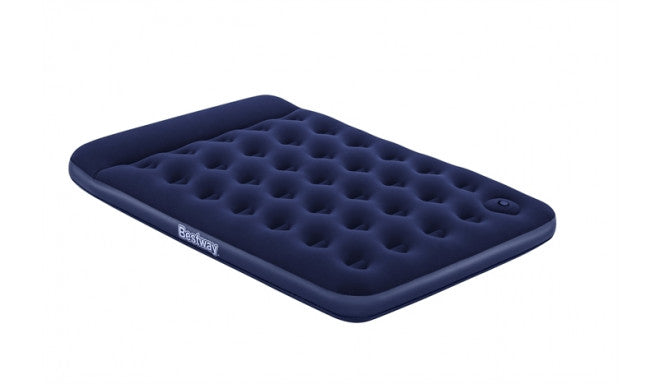 Bestway Double Air Mattress Bed with Built-in Foot Pump for Indoor and Outdoor Use - 1.91 m x 1.37 m x 28 cm