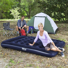 Bestway Pavillo Air Mattress Queen Size with Built-In Foot Pump - Durable Inflatable Bed for Indoor