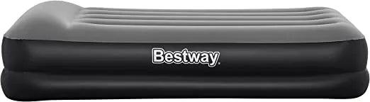 Bestway Tritech Air Mattress with Built-in AC Pump and Antimicrobial Coating - Twin Size, Durable In