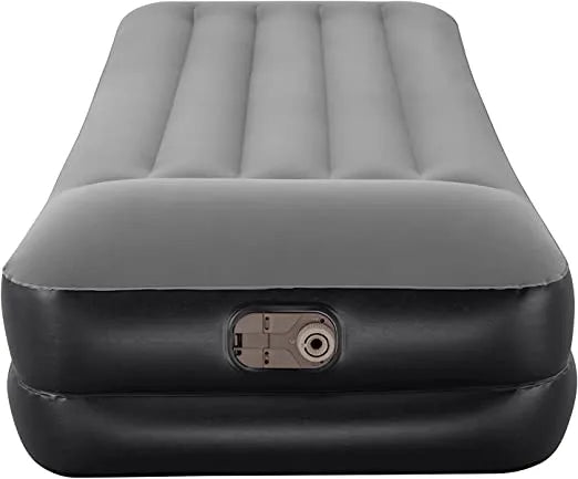 Bestway Tritech Air Mattress with Built-in AC Pump and Antimicrobial Coating - Twin Size, Durable In